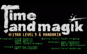 Time and Magik - The Trilogy screen shot title